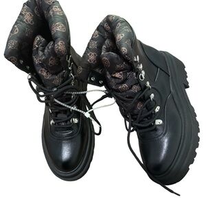 NWOT textile upper boots